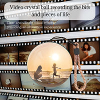 Customizable video glass ball DIY art glass ball lamp - spherical pixel display, detachable video and sound game screen